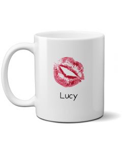 Lips White Mug 11oz
